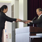 平成27年度 麻布大学 学業成績優秀者・学生功労賞・増井光子賞表彰式を行いました