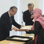 日本・アジア青少年サイエンス交流事業（さくらサイエンスプラン）の修了式を挙行いたしました　Closing ceremony of the Japan-Asia Youth Exchange Program in Science 2015 (Sakura Science Plan) at Azabu University）