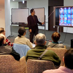 「オーサーズカフェ」で高槻上席学芸員が講演を行いました