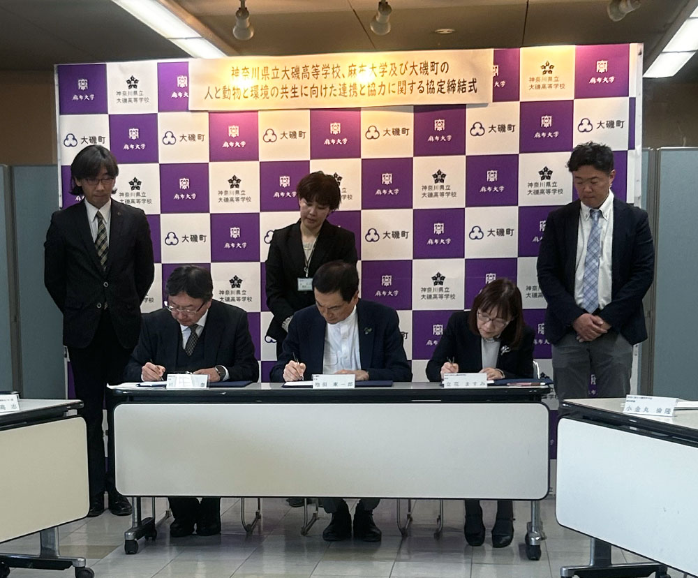 麻布大学が大磯町および大磯高校と協定締結