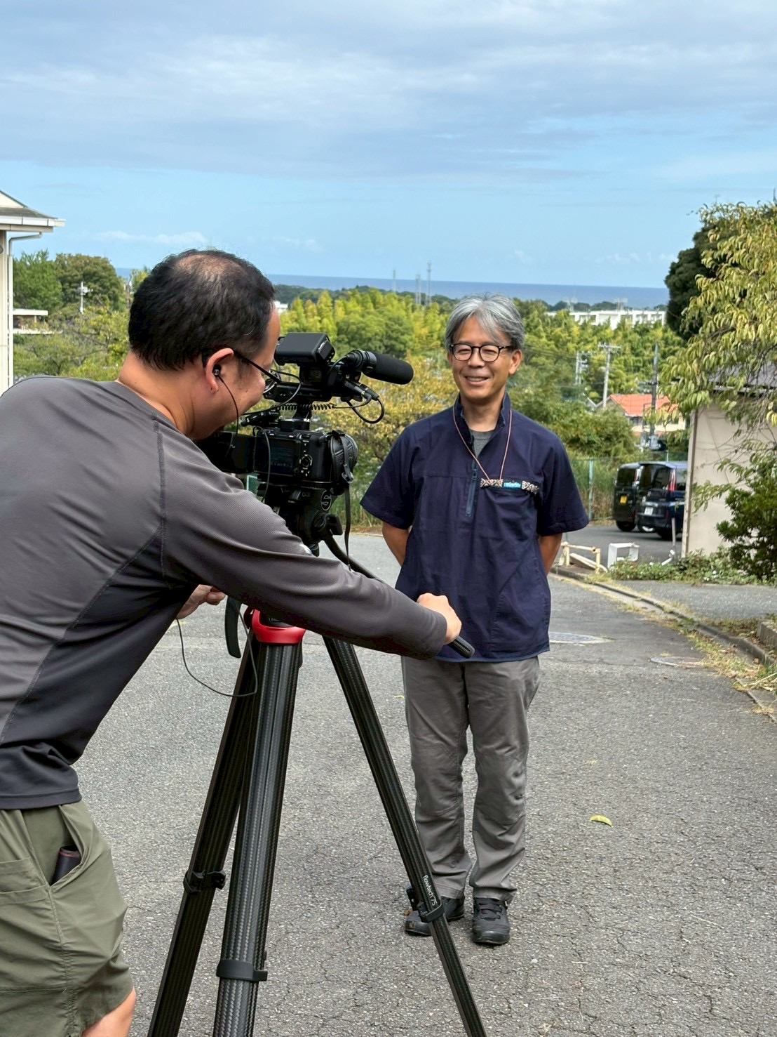 島津教授が取材対応