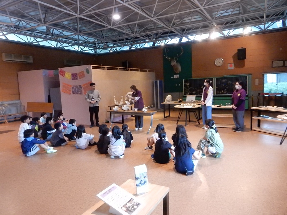 羽村市動物公園イベント、博物館スタッフとミュゼットのお話会