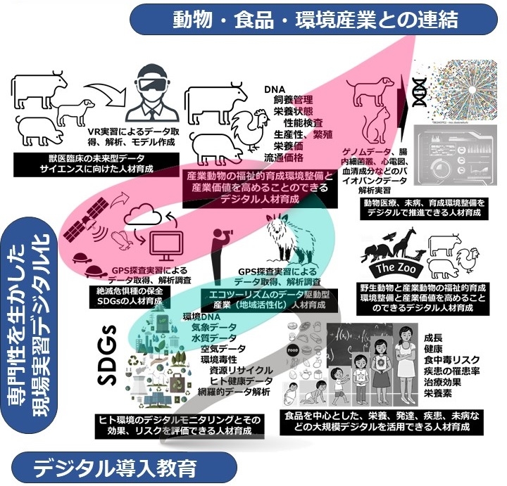 麻布大学が大学改革推進等補助金(デジタル活用高度専門人材育成事業)に採択されました