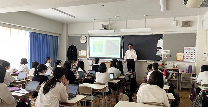 菊水教授が神奈川学園中学・高等学校で授業
